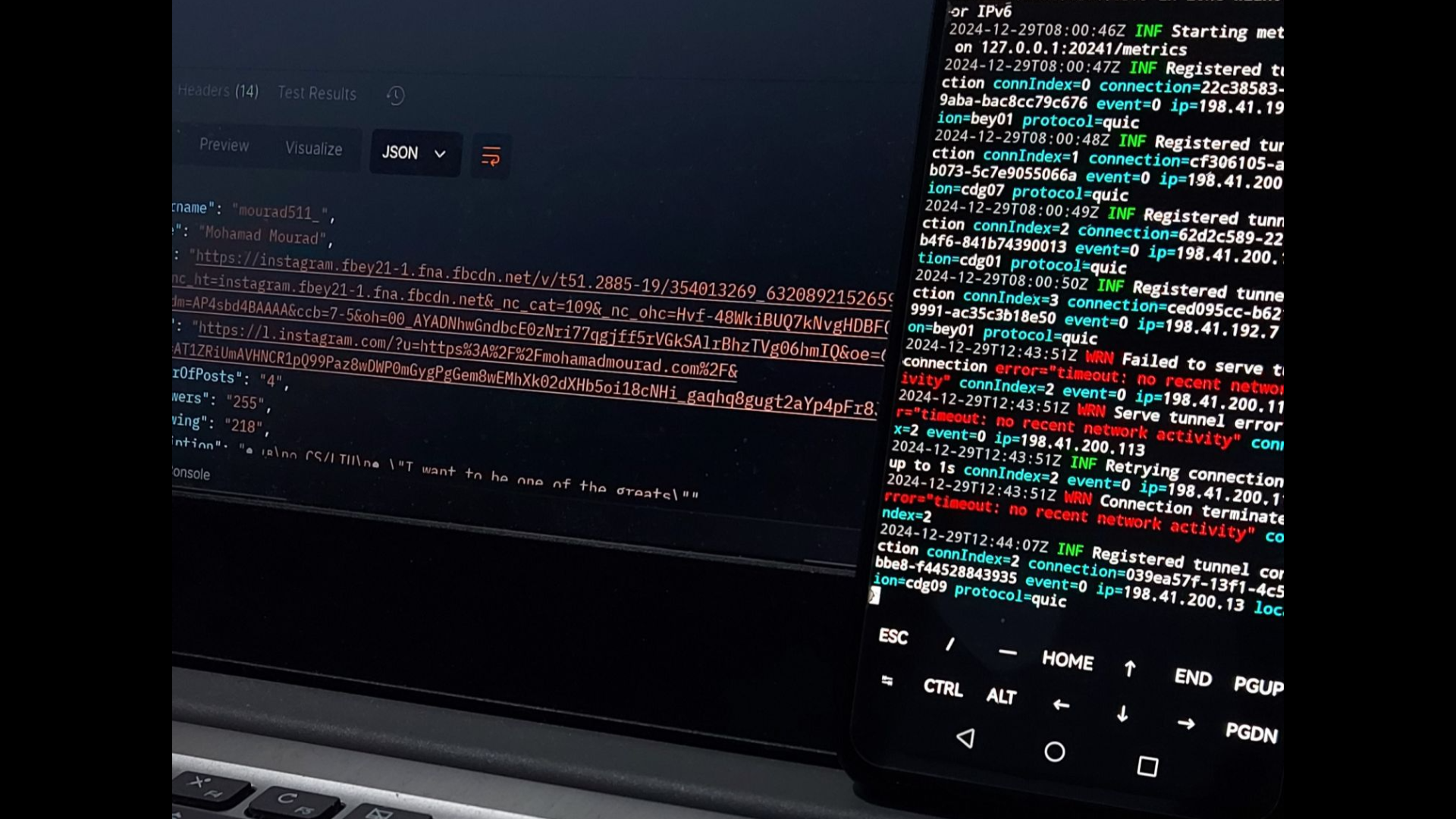 Turned my phone to a server project